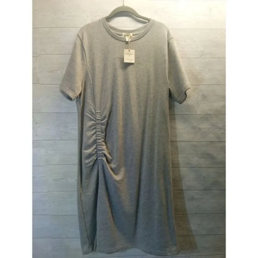 World‎ Market Lounge Night Gown gray w/scrunch side detail one size